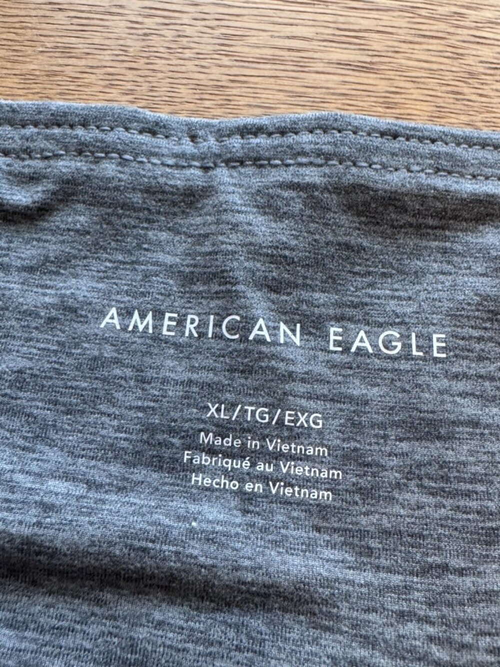 American Eagle Gray Space Dye Biker Shorts Size XL - Picture 5 of 10